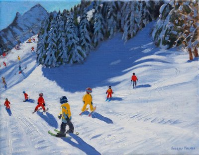 Escuela de Esquí, Morzine, 2015 de Andrew Macara